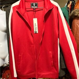 Bold Red and White joggingJacket